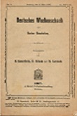 DEUTSCHES WOCHENSCHACH / 1907 vol 23, no 9